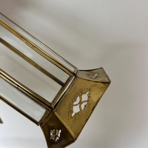 Large Moroccan Brass Candle Lantern Gift (CL 1006)